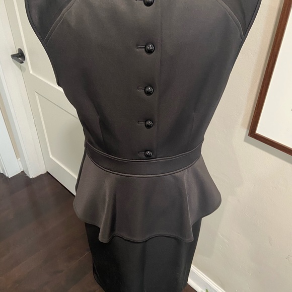 Little Black Peplum Dress - Picture 4 of 6